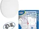 MAURY'S Copri Water WC Soft Close Bianco Kit di Montaggio con Ganci Inox Extra Resistente...