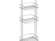 Metaltex Scaffale Torre a 3 Piani Serie Scaffaletto ´Onda ´ 3p Arredo Bagno e Accessori, F...