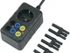 VOLTCRAFT SMA-10 Adattatore per misurazioni Spina schuko - Presa 4 mm, Presa schuko di sic...