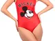 Disney Costume da Bagno per Donna Topolino Mickey Mouse Rosso XX-Large