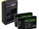 PATONA Caricatore doppio LCD USB con 2x LP-E6N Premium Batteria compatibile con Canon EOS...