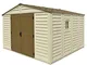 casetta da Giardino in PVC WoodBrige Plus 325 x 319 cm Colore Beige e Marrone