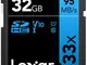 Lexar Professional 633x Scheda SD 32 GB, Scheda di Memoria SDXC UHS-I, U1, V10, Class 10,...