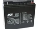 DSK 10371 - Batteria al piombo sigillata AGM ad alta scarica da 12V e 18Ah Batteria ideale...