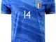 MINIDORA FIGC Italia Maglia da Calcio Nazionale Calcio Maglia per Uomo Adulto Maschio 2021...