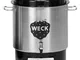 Weck WAT 24A Macchina per conserve 1800 Watt, con rubinetto, senza timer, in acciaio INOX,...