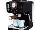 IKOHS THERA RETRO - Macchina del Caffè Express per caffè espresso e cappuccino, 1100 W, 15...