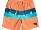 Quiksilver Word Block 15" - Pantaloncini da nuoto per ragazzi 8-16, colore: Arancione