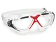 Aqua Sphere Vista Clear Lens, Occhialini da Nuoto, Rosso (Rosso/Bianco)