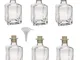 Viva Haushaltswaren - Bottiglie in Vetro Piccole, 6 Pezzi, capacità: 200 ml, con Tappo in...