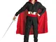 PRESTIGE & DELUXE Costume Vestito Carnevale  Zorro Cavaliere Eroe Segreto  3 4 5 6 7 8 9 1...