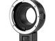 JINTU Adattatore per obiettivo EF-EOS M compatibile con obiettivi Canon EF/EF-S per fotoca...
