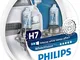 Philips 12972WHVSM White Vision Lampada Alogena H7, 12V, 60% di Luce in Più sulla Strada,...