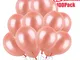 100 Pezzi Palloncini Oro Rosa per Feste, Palloncini Rosa Gold, Palloncini Festa, Palloncin...