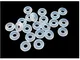 Fontee 40pcs Clear Elastico Gomma Silicone Ring Stoppers per Il Braccialetto in Rilievo Ha...