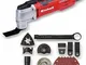 Einhell TE-MG 300 EQ Utensile Multifunzione, 300 W per segare, tagliare, levigare, 2 lame...