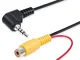 PNGKNYOCN Cavo da 2,5 mm a RCA con rilevamento da 2,5 mm per telecamera di retromarcia mas...