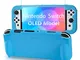 Teyomi Silicone Custodia compatibile con Nintendo Switch OLED modello 2021, Cover Nintendo...
