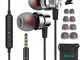 Blukar Auricolari, Cuffie in-Ear Stereo con Microfono e Controllo del Volume - Alta Defini...