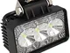 CARALL FS3449 Fanale Rettangolare Luci Diurne A Led Work Light Faro Da Lavoro 12V 24V 9W (...