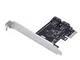 Scheda PCI-Express (PCIe) 2 porte SATA III, Scheda controller PCI-e a 2 porte SATA III, Sc...