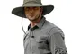 ZLYC - Cappello da pescatore estivo da uomo, con tesa larga, protezione dai raggi UV, Tagl...