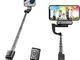 Estensibile Smartphone Gimbal, hohem iSteady Q 4-in-1 Bastone Selfie Treppiede, Zoomabile...