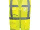 Portwest Executive Madrid, C496, Gilet in rete ad alta visibilità, Uomo, 4XL, Giallo