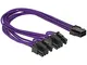 DELOCK CABLE DE ALIMENTACION 6PIN PCIE - 2X 8PIN H/M 0.30M TEXTIL