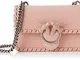 Pinko Mini Love Twist 1, Borsa a tracolla Donna, Rosa (Light Pink), 4x14x24 cm (W x H x L)