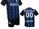 Completo Calcio Maglia Inter Personalizzabile + Pantaloncino Replica Autorizzata 2020-2021...