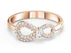Swarovski Infinity, anello bianco, placcato oro rosa 5518873