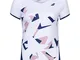 Babolat Compete cap Sleeve Top G, Maglietta Unisex-Bambini, Bianco/Blu (White/Estate Blue)...