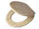 Tiger Look Sedile per WC Assi di Legno, MDF, 37,5 x 45,5 x 5,5 cm