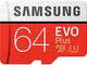 Samsung MB-MC64GA/AMZ - EVO Plus Micro SDXC da 64 GB fino a 100 MB / s, scheda di memoria...