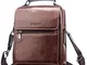 SPAHER IPAD Borsello Uomo Pelle Borse a Spalla Borsa uomo tracolla Crossbody uomo marsupio...