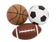 LIOOBO 3PCS Mini Sports Balls Set Pallacanestro Pallone da Calcio di Calcio Palloni da Rug...