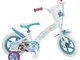 Toimsa Disney Princess Frozen 680 EN71 - Bicicletta da Bambino con Licenza Frozen da 12 Po...