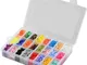 360 set Kit bottoni automatici assortiti Rainbow 24 colori Resina T5 bottoni automatici ac...
