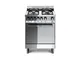 Lofra M65MF Cucina a Gas, Acciaio