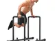 YOLEO Parallele Fitness Calisthenics Regolabile, Carco 500KG, Barra Parallele Dip, Antirib...