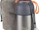 Milu Thermos per Alimenti I 450ml / 650ml I Contenitore Termico di Acciaio Inossidabile, I...