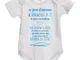 Settantallora - Body Tutina Bimbo Neonato J972 Un Giorno all'Improvviso Taglia 3/6 Mesi