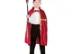 Childs Deluxe Borgogna re / regina Dress & Costume Corona - 134-146cm