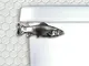 trout Toilet flush Handle Front Mount in satin Pewter Finish By Functional fine art