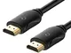Rankie Cavo HDMI ad Alta Velocità, Supporta Ethernet, 3D, 4K e ARC, 1,8m, Nero