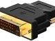 HeyNana - Adattatore DVI - HDMI, Bidirezionale DVI-D maschio HDMI femmina con connettori p...