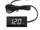 YGL Voltmetro Digitale per Auto, Impermeabile DC 12V Voltmetro Digitale a LED per Moto Aut...