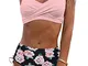 WINKEEY Costume da Bagno Donna Estate Spiaggia Bikini Sexy Stampa Morbida Costume da Bagno...