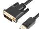 KPA-tech Display Port a DVI Cable 1080P è un cavo adattatore DisplayPort da DP a DVI-D mas...